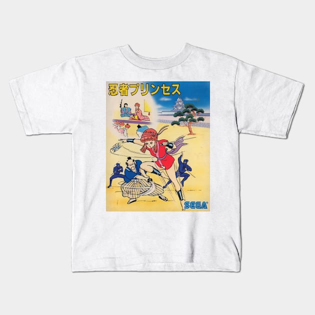 Ninja Princess Kids T-Shirt by The Basement Podcast